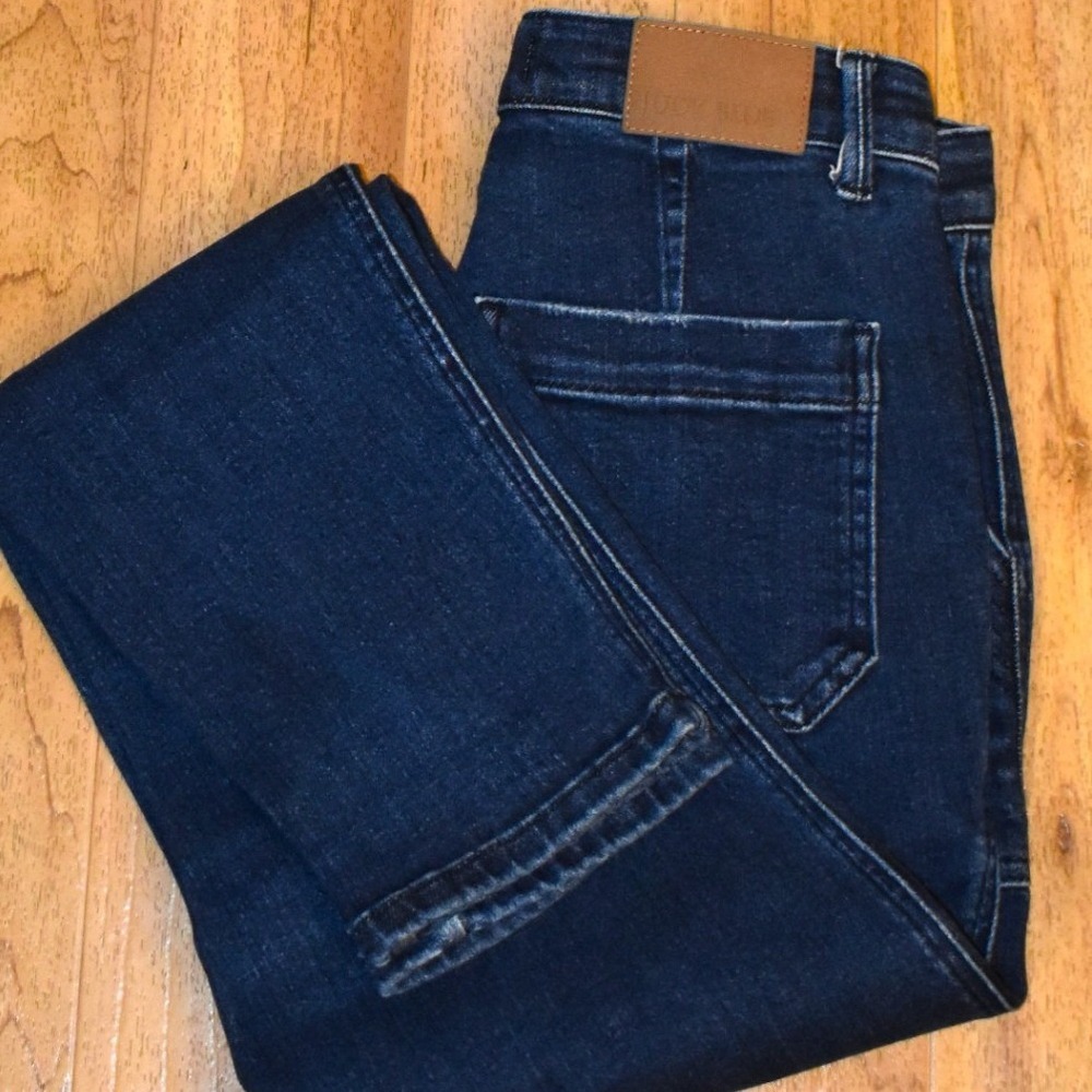 Judy Blue Jogger Jeans Womens 5/27 Dark Wash Drawstring‎ Utility Denim